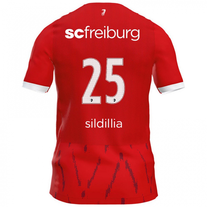 Kinder Kiliann Sildillia #25 Rot Heimtrikot Trikot 2024/25 T-Shirt