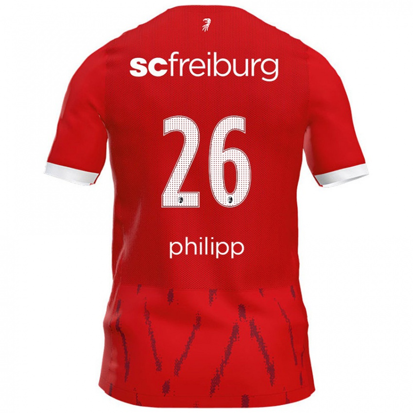 Kinder Maximilian Philipp #26 Rot Heimtrikot Trikot 2024/25 T-Shirt