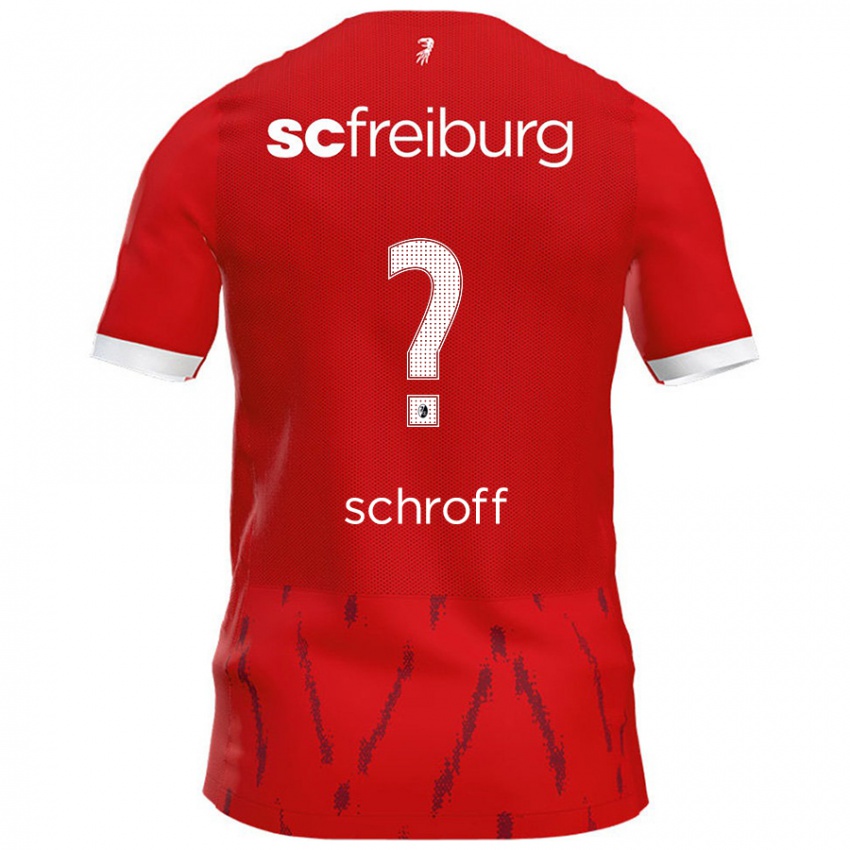 Kinder Matteo Schroff #0 Rot Heimtrikot Trikot 2024/25 T-Shirt