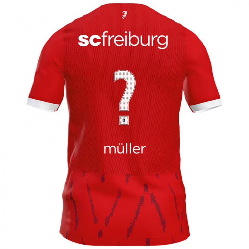 Kinder Phillip Müller #0 Rot Heimtrikot Trikot 2024/25 T-Shirt