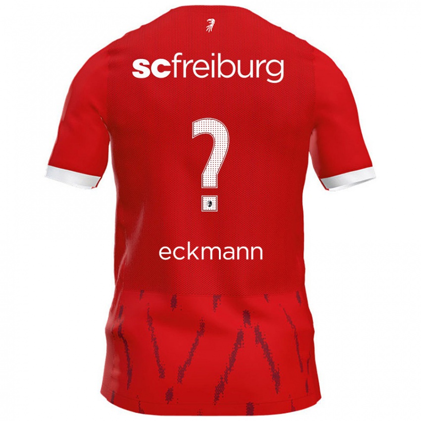 Kinder Julius Eckmann #0 Rot Heimtrikot Trikot 2024/25 T-Shirt