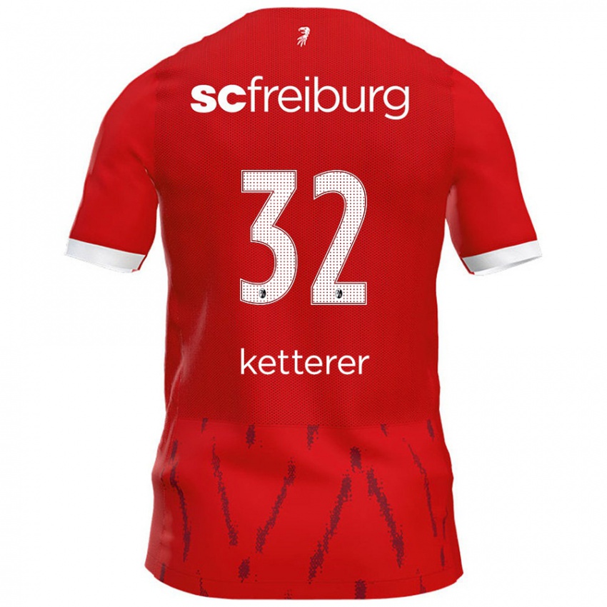 Kinder Ashley Ketterer #32 Rot Heimtrikot Trikot 2024/25 T-Shirt