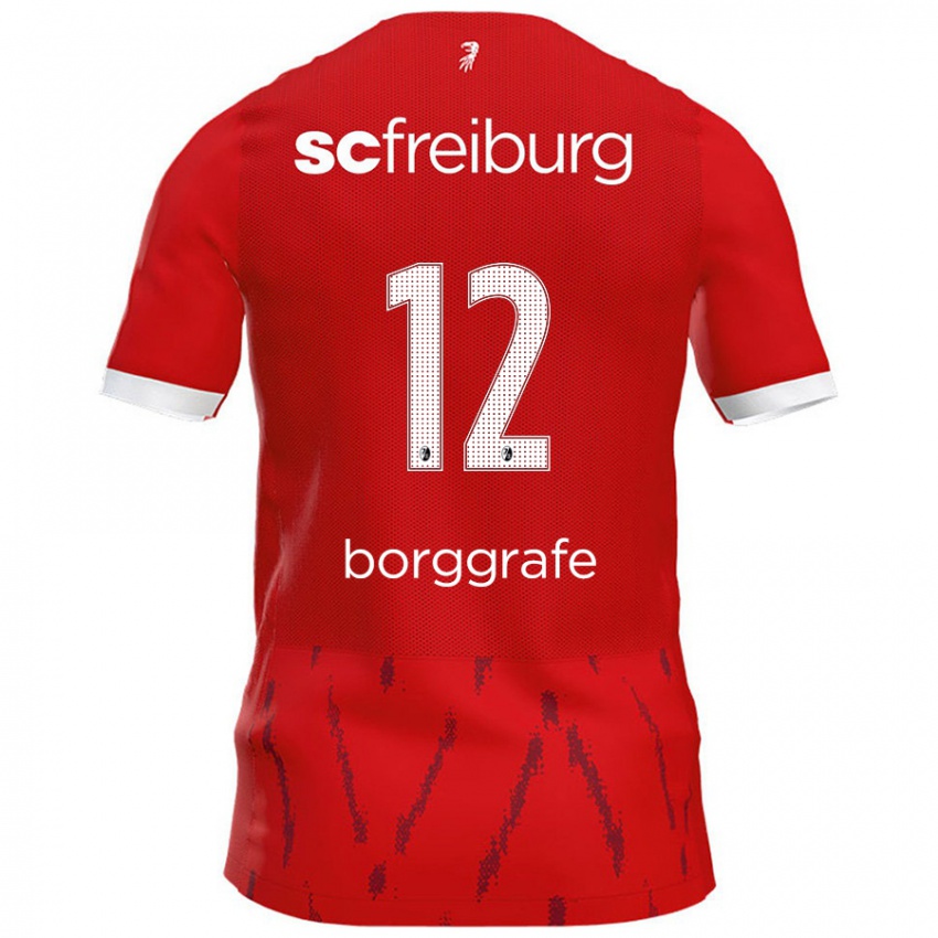 Kinder Rafaela Borggräfe #12 Rot Heimtrikot Trikot 2024/25 T-Shirt