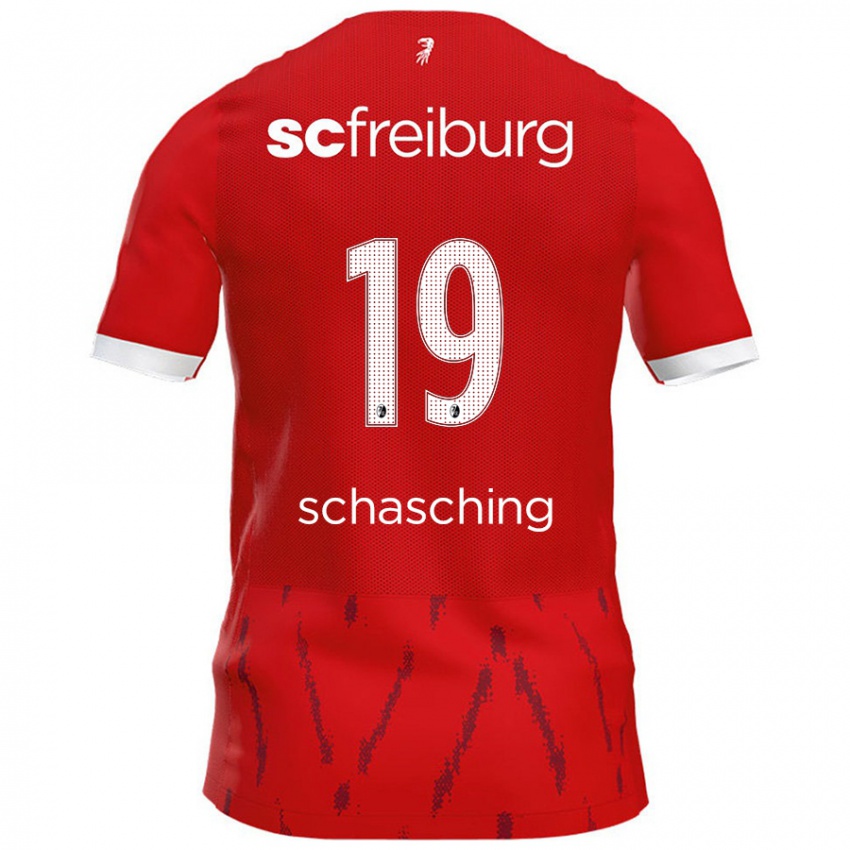 Kinder Annabel Schasching #19 Rot Heimtrikot Trikot 2024/25 T-Shirt