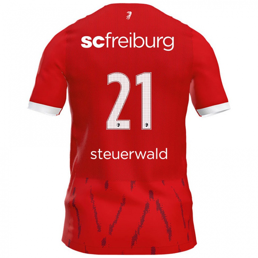 Kinder Samantha Steuerwald #21 Rot Heimtrikot Trikot 2024/25 T-Shirt