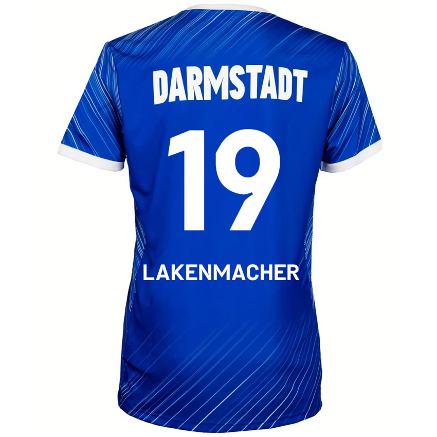 Kinder Fynn Lakenmacher #19 Blau Weiß Heimtrikot Trikot 2024/25 T-Shirt