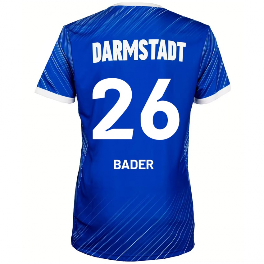 Kinder Matthias Bader #26 Blau Weiß Heimtrikot Trikot 2024/25 T-Shirt