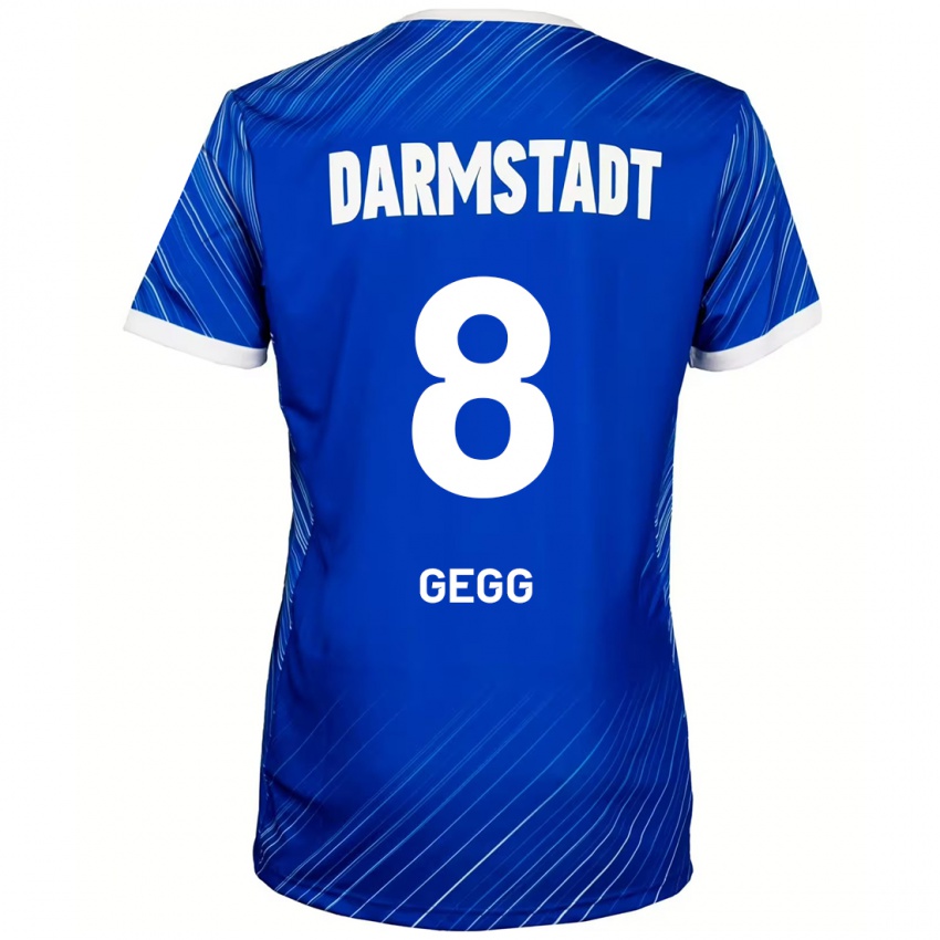 Kinder Samir Gegg #8 Blau Weiß Heimtrikot Trikot 2024/25 T-Shirt