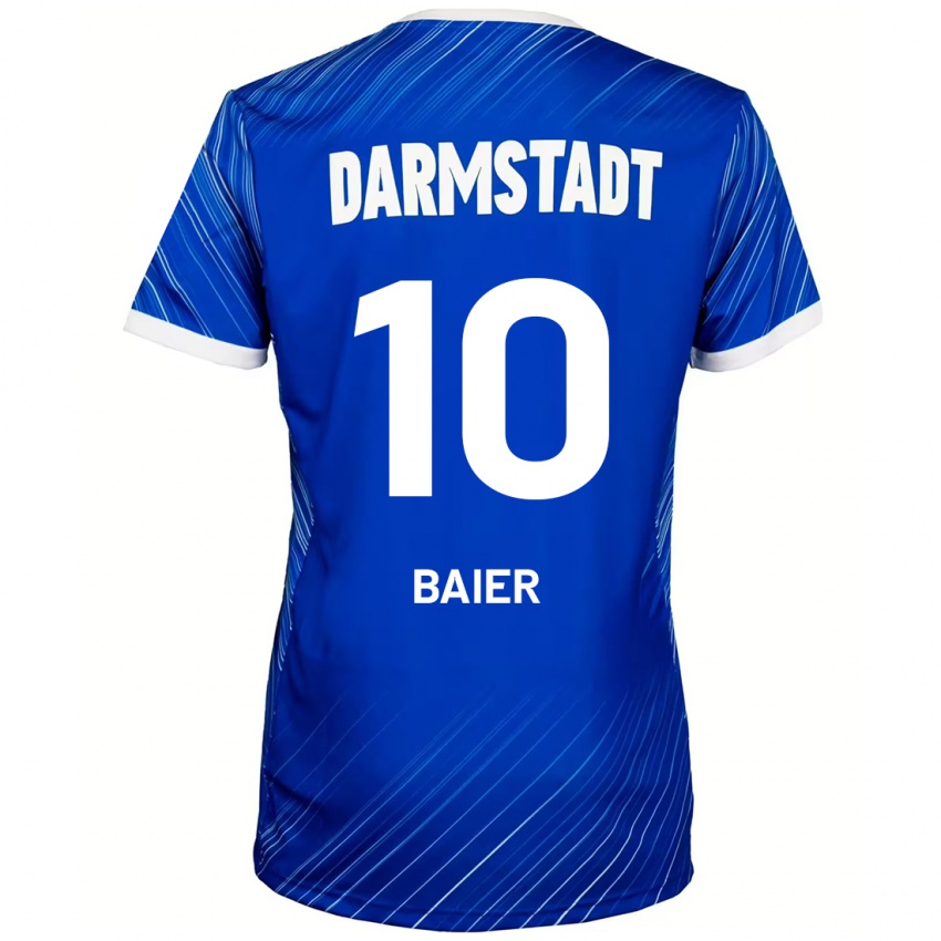 Kinder Nico Baier #10 Blau Weiß Heimtrikot Trikot 2024/25 T-Shirt