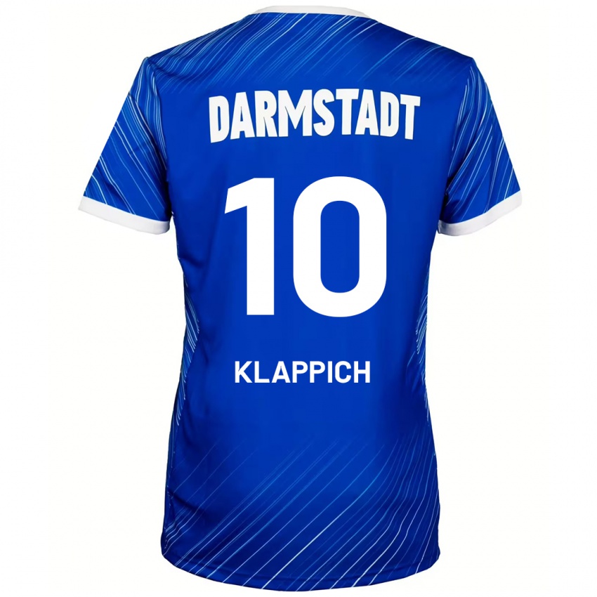 Kinder Luis Klappich #10 Blau Weiß Heimtrikot Trikot 2024/25 T-Shirt