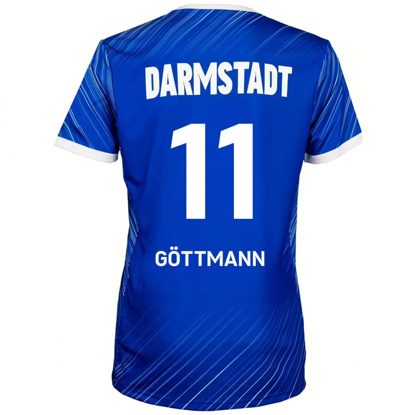 Kinder Levin Göttmann #11 Blau Weiß Heimtrikot Trikot 2024/25 T-Shirt