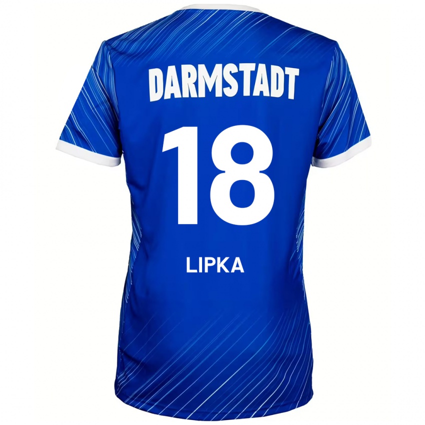 Kinder David Lipka #18 Blau Weiß Heimtrikot Trikot 2024/25 T-Shirt