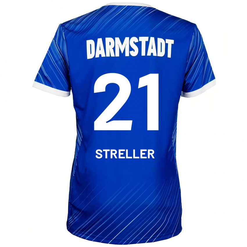 Kinder Till Streller #21 Blau Weiß Heimtrikot Trikot 2024/25 T-Shirt