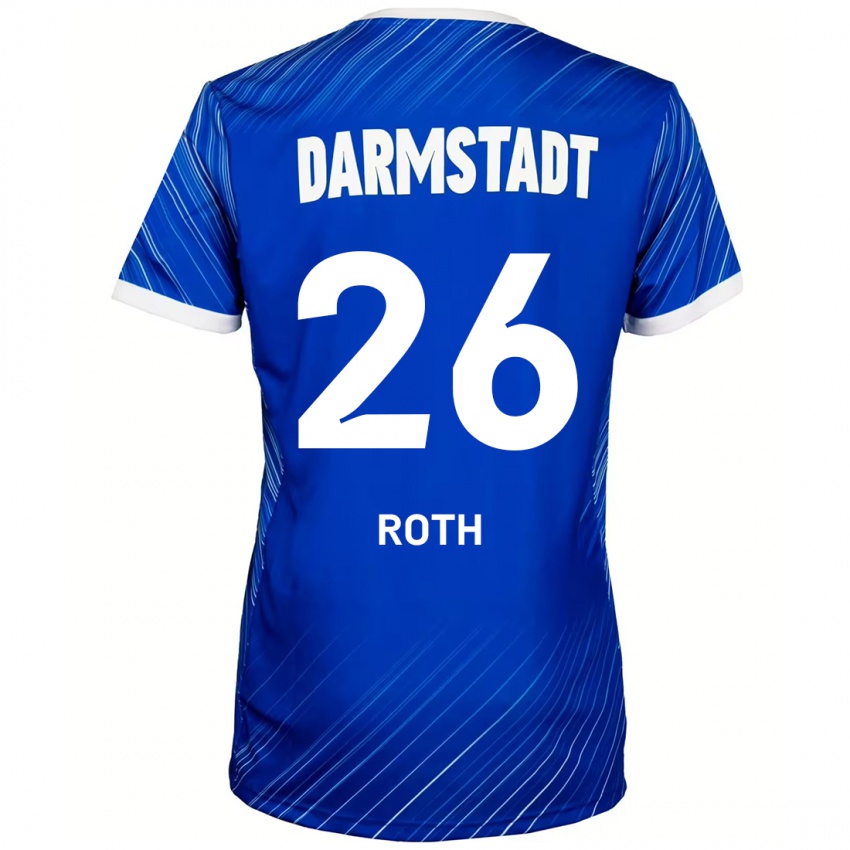 Kinder Maximilian Roth #26 Blau Weiß Heimtrikot Trikot 2024/25 T-Shirt