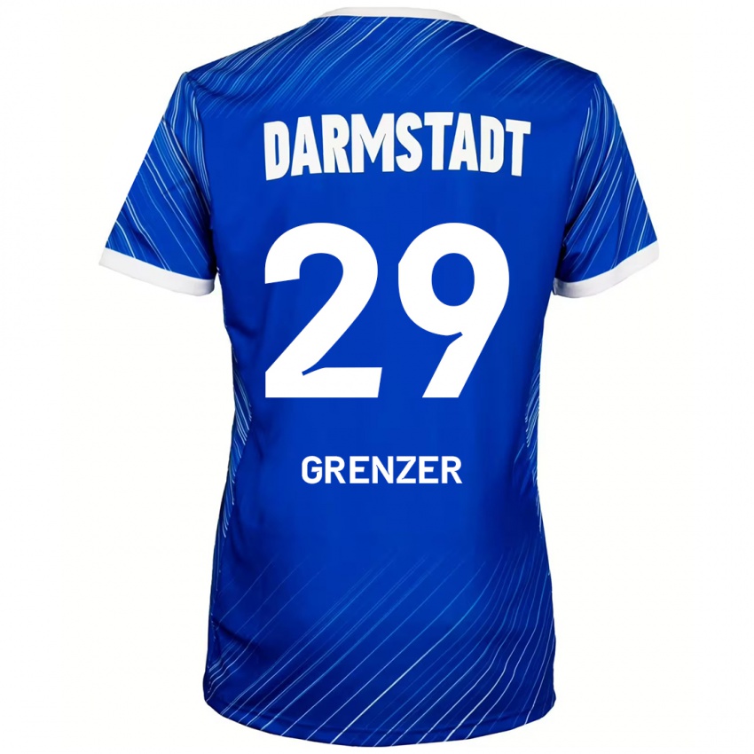 Kinder Mika Grenzer #29 Blau Weiß Heimtrikot Trikot 2024/25 T-Shirt