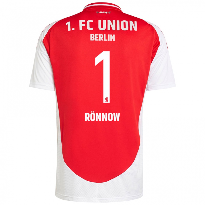 Kinder Frederik Rönnow #1 Rot Weiß Heimtrikot Trikot 2024/25 T-Shirt