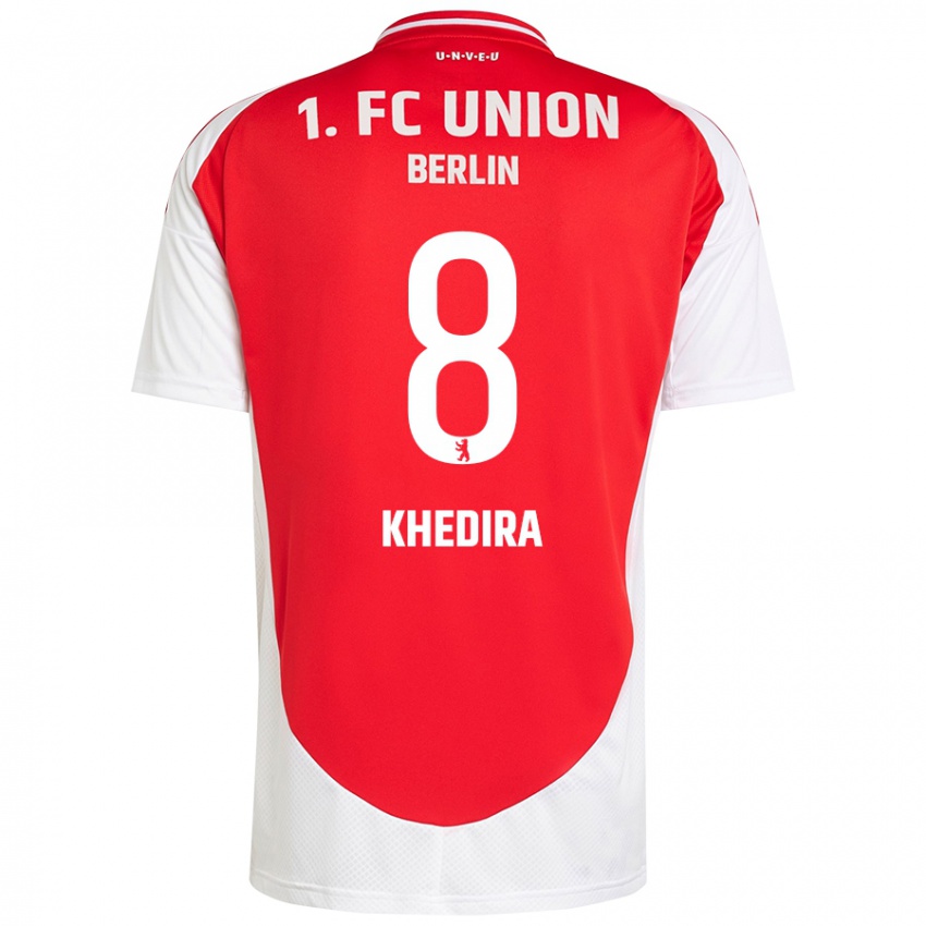 Kinder Rani Khedira #8 Rot Weiß Heimtrikot Trikot 2024/25 T-Shirt