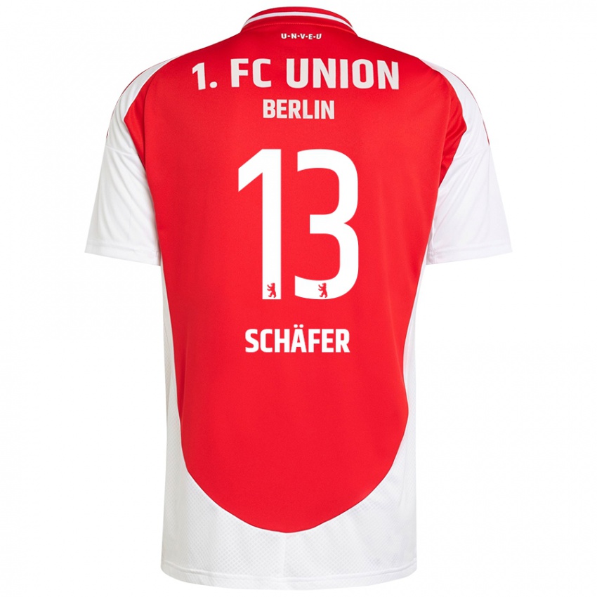 Kinder András Schäfer #13 Rot Weiß Heimtrikot Trikot 2024/25 T-Shirt