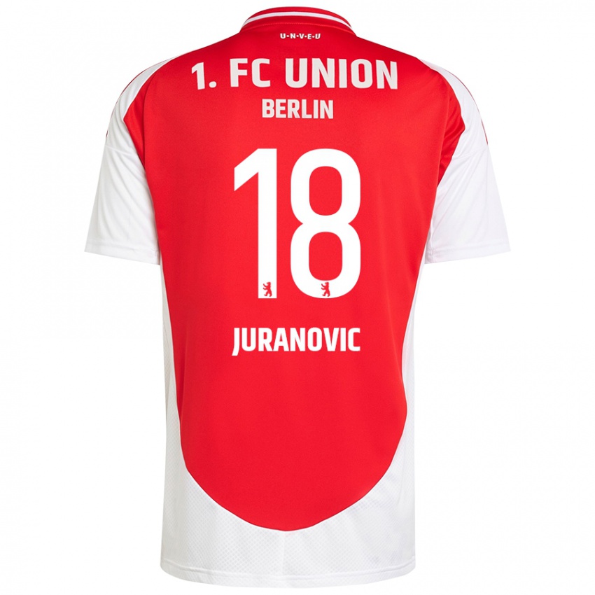 Kinder Josip Juranovic #18 Rot Weiß Heimtrikot Trikot 2024/25 T-Shirt