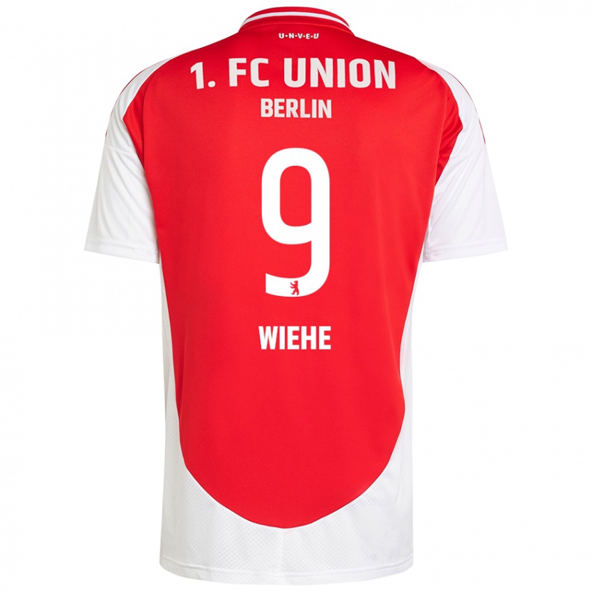 Kinder Jakob Wiehe #9 Rot Weiß Heimtrikot Trikot 2024/25 T-Shirt