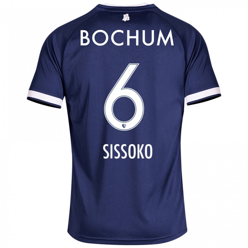 Kinder Ibrahima Sissoko #6 Dunkelblau Heimtrikot Trikot 2024/25 T-Shirt