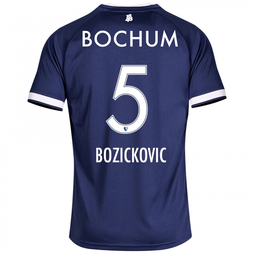 Kinder Niko Bozickovic #5 Dunkelblau Heimtrikot Trikot 2024/25 T-Shirt