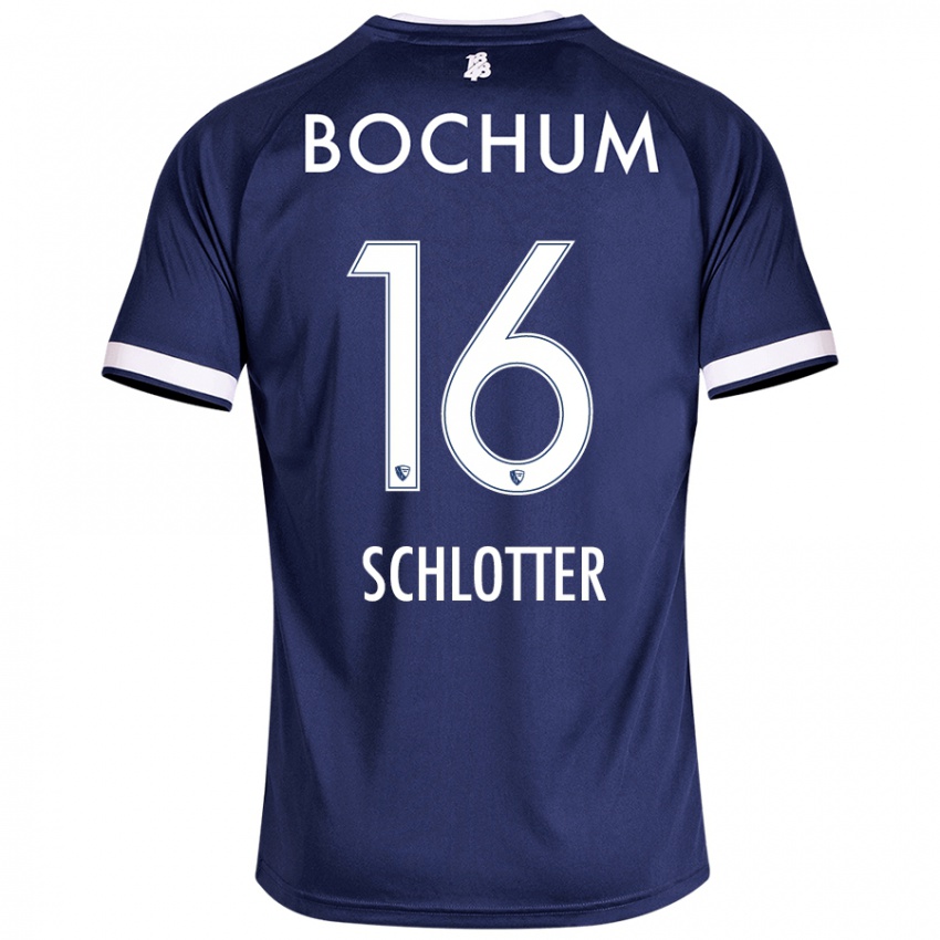 Kinder Joel Schlotter #16 Dunkelblau Heimtrikot Trikot 2024/25 T-Shirt