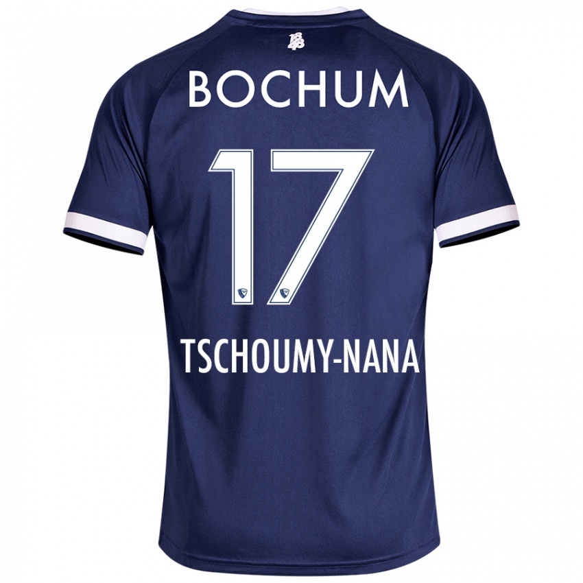 Kinder Daryl Tschoumy-Nana #17 Dunkelblau Heimtrikot Trikot 2024/25 T-Shirt