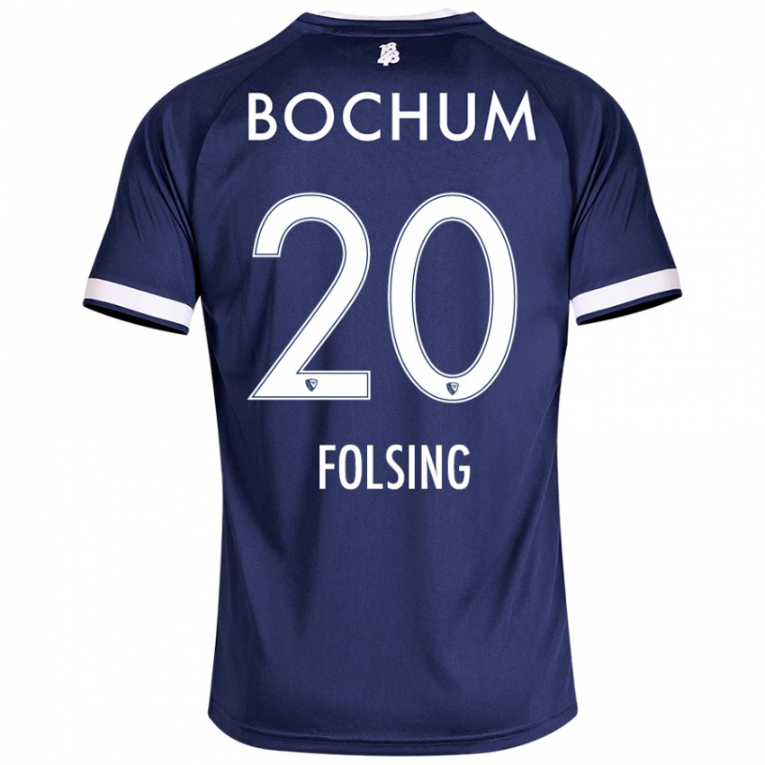 Kinder Amelie Fölsing #20 Dunkelblau Heimtrikot Trikot 2024/25 T-Shirt