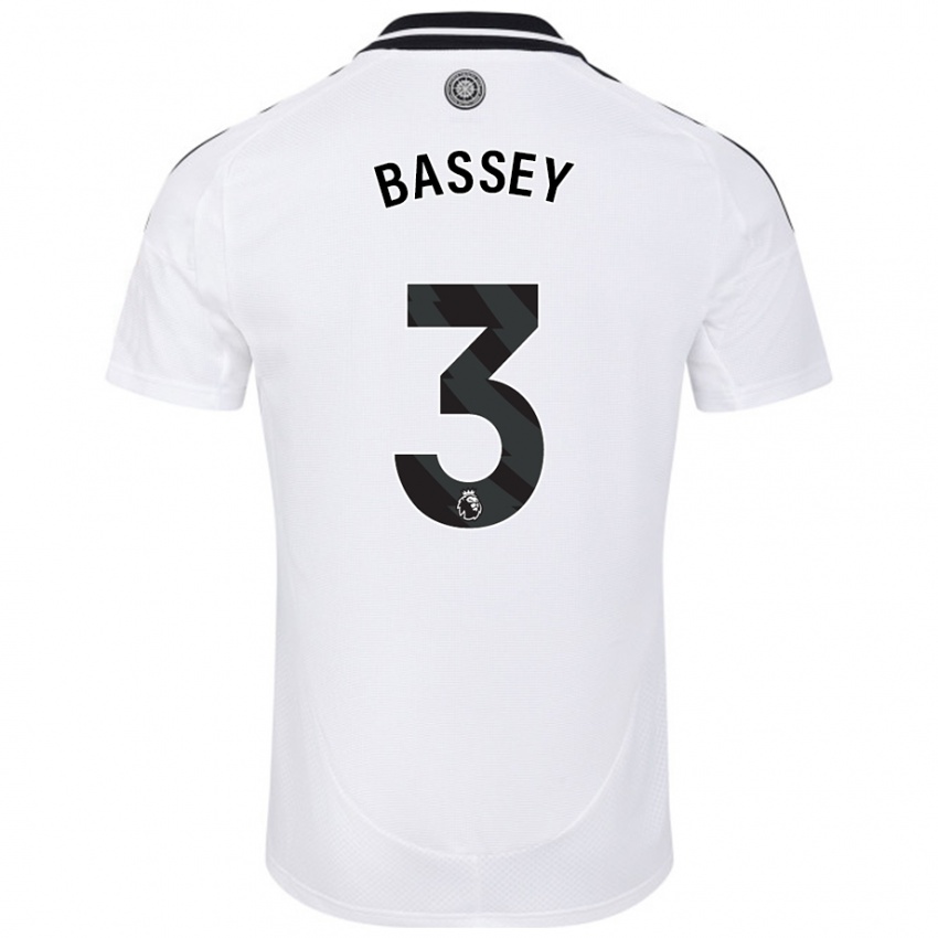 Kinder Calvin Bassey #3 Weiß Heimtrikot Trikot 2024/25 T-Shirt