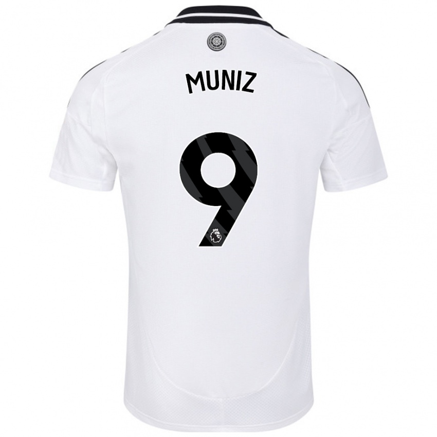 Kinder Rodrigo Muniz #9 Weiß Heimtrikot Trikot 2024/25 T-Shirt