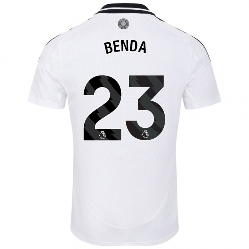 Kinder Steven Benda #23 Weiß Heimtrikot Trikot 2024/25 T-Shirt