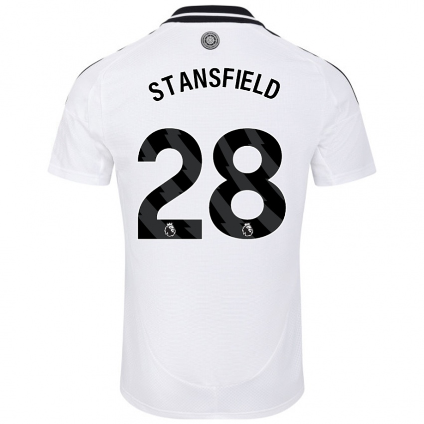 Kinder Jay Stansfield #28 Weiß Heimtrikot Trikot 2024/25 T-Shirt