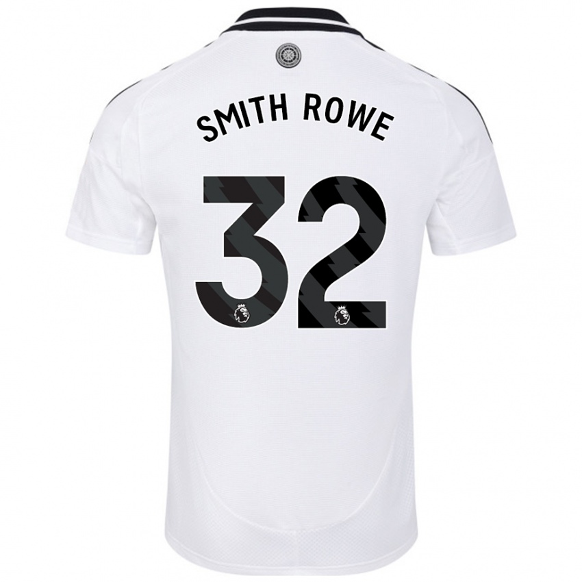 Kinder Emile Smith Rowe #32 Weiß Heimtrikot Trikot 2024/25 T-Shirt