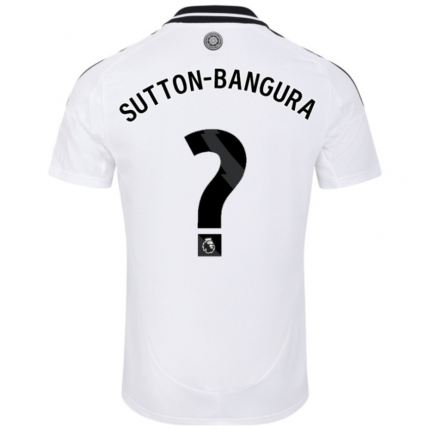 Kinder William Sutton-Bangura #0 Weiß Heimtrikot Trikot 2024/25 T-Shirt