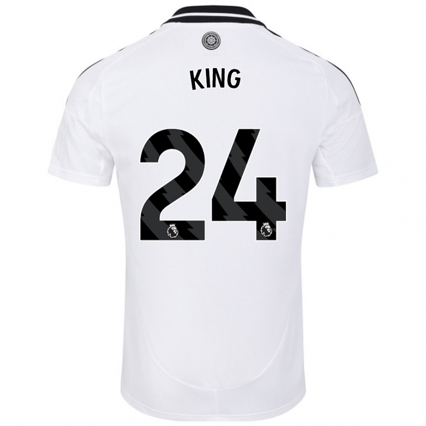 Kinder Joshua King #24 Weiß Heimtrikot Trikot 2024/25 T-Shirt