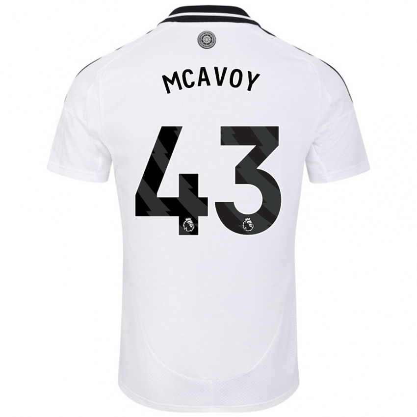 Kinder Connor Mcavoy #43 Weiß Heimtrikot Trikot 2024/25 T-Shirt