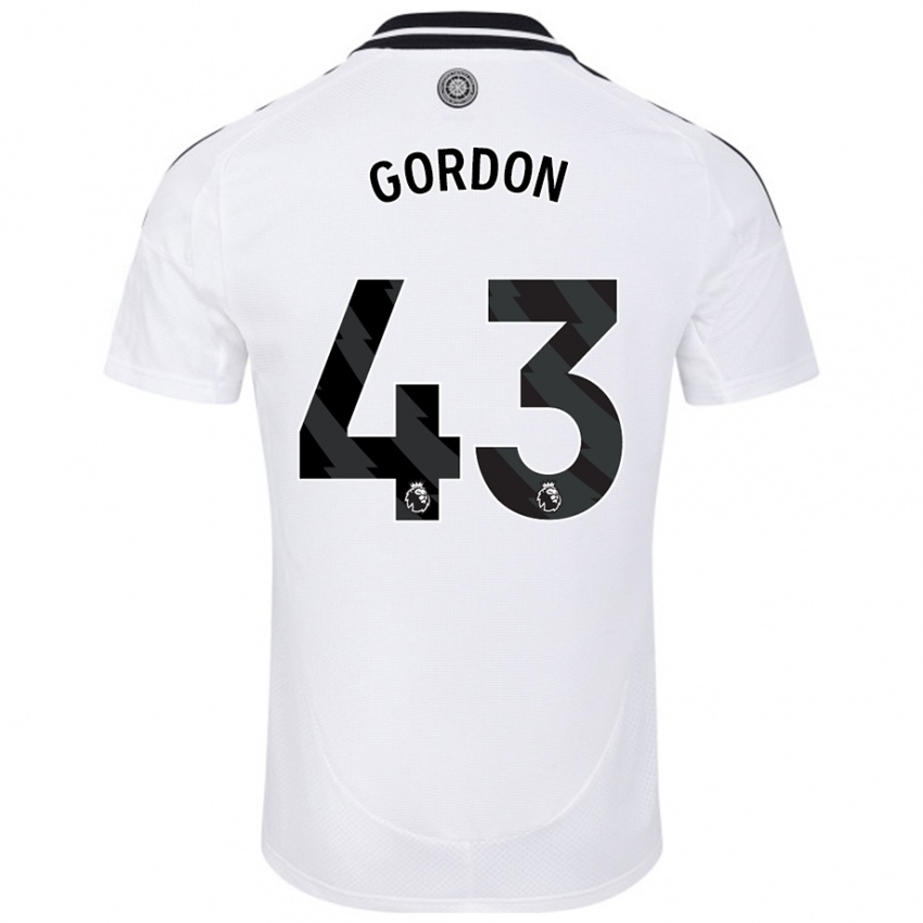 Kinder Lemar Gordon #43 Weiß Heimtrikot Trikot 2024/25 T-Shirt