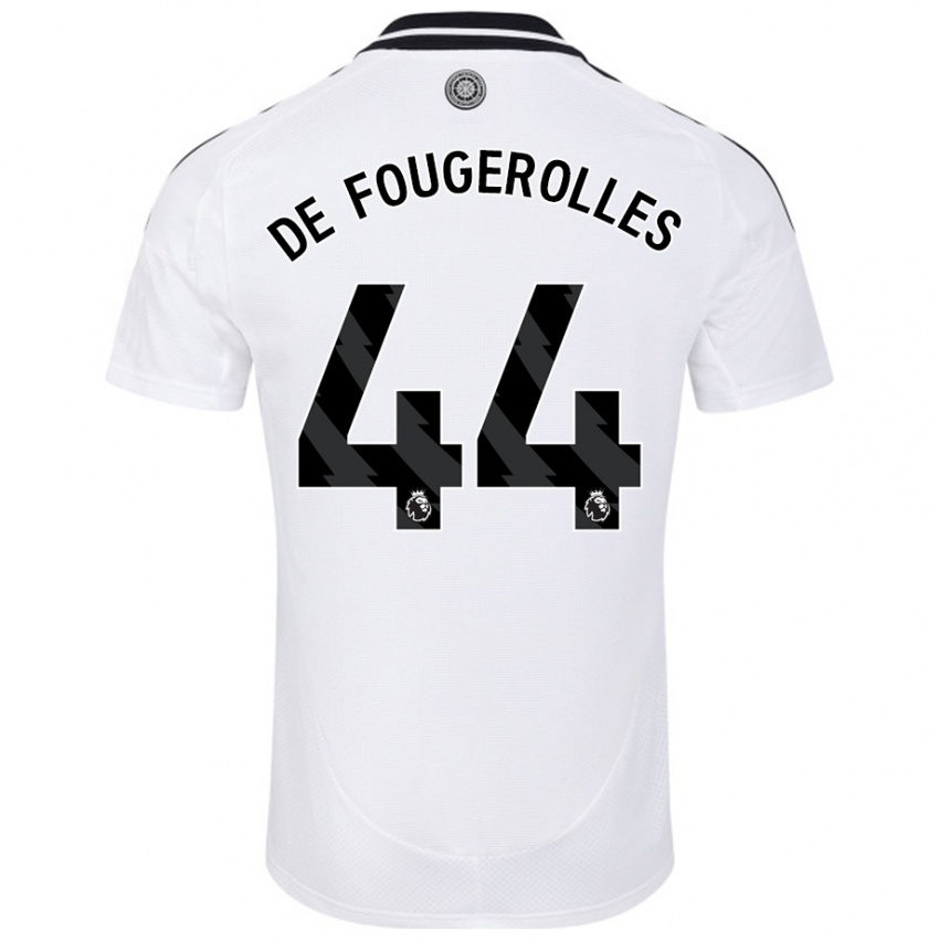 Kinder Luc De Fougerolles #44 Weiß Heimtrikot Trikot 2024/25 T-Shirt