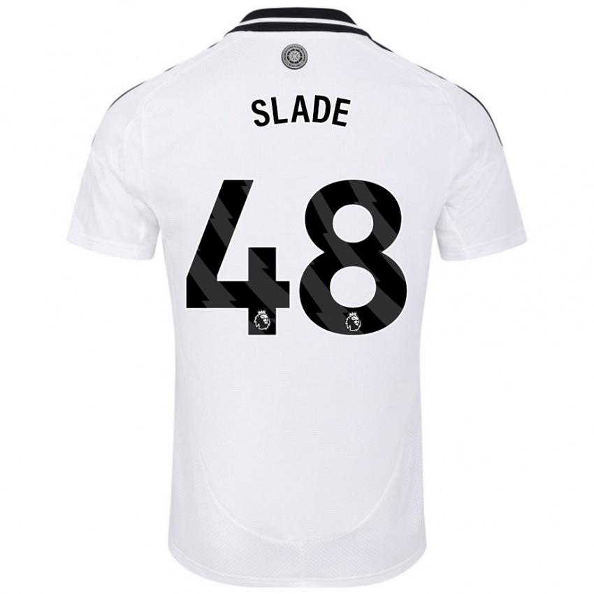 Kinder Bradley Slade #48 Weiß Heimtrikot Trikot 2024/25 T-Shirt