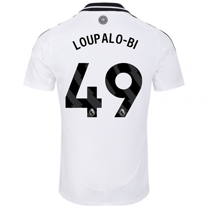 Kinder Aaron Loupalo-Bi #49 Weiß Heimtrikot Trikot 2024/25 T-Shirt