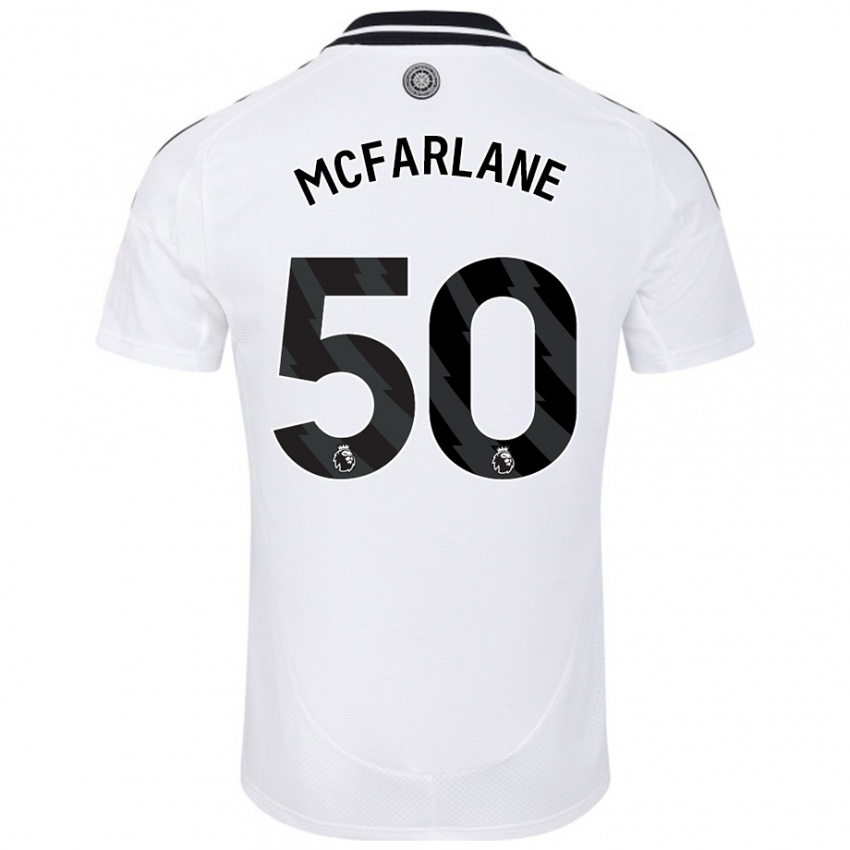 Kinder Callum Mcfarlane #50 Weiß Heimtrikot Trikot 2024/25 T-Shirt