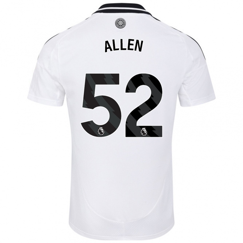 Kinder Michael Allen #52 Weiß Heimtrikot Trikot 2024/25 T-Shirt