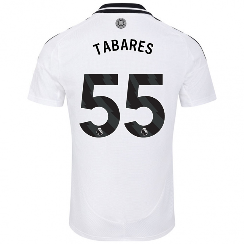 Kinder Samuel Tabares #55 Weiß Heimtrikot Trikot 2024/25 T-Shirt