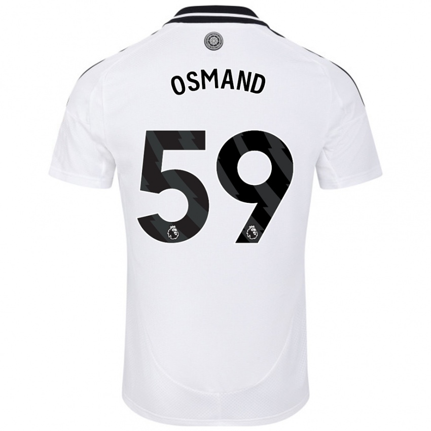 Kinder Callum Osmand #59 Weiß Heimtrikot Trikot 2024/25 T-Shirt