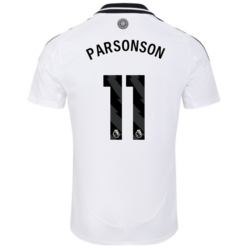 Kinder Madi Parsonson #11 Weiß Heimtrikot Trikot 2024/25 T-Shirt