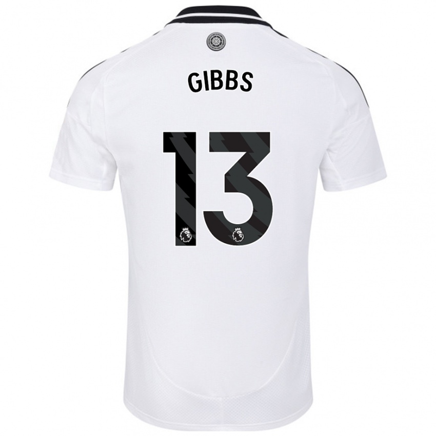 Kinder Frankie Gibbs #13 Weiß Heimtrikot Trikot 2024/25 T-Shirt