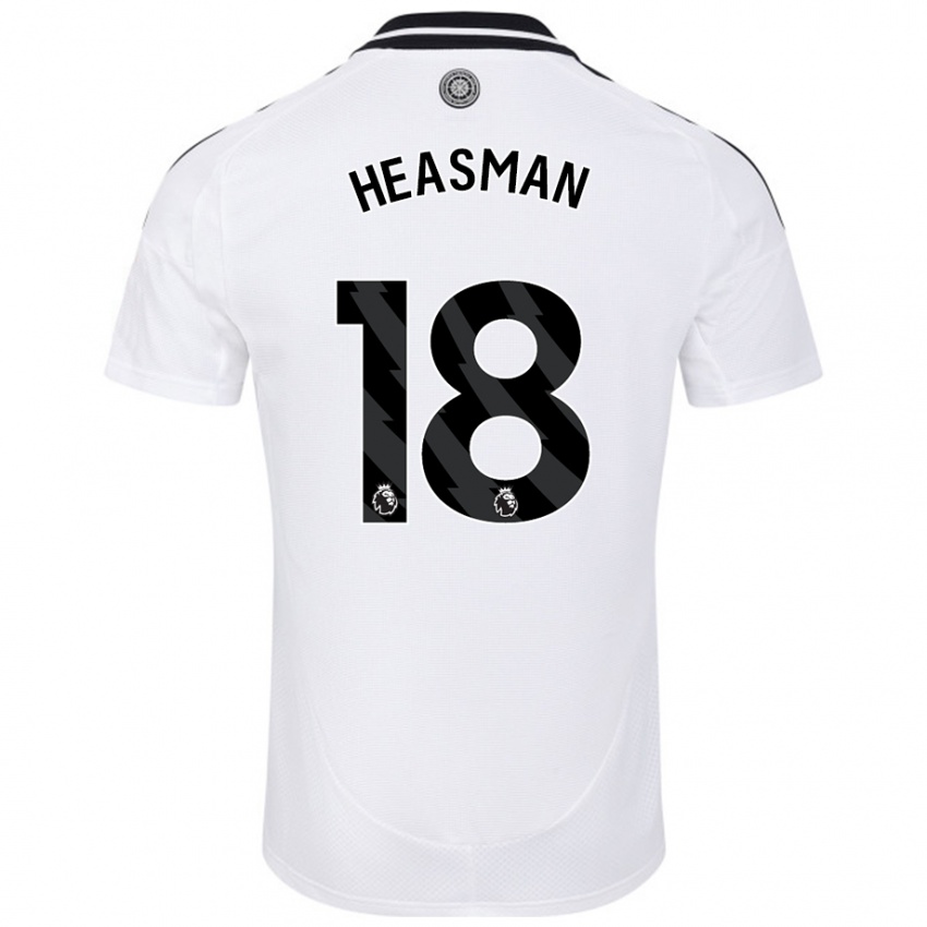 Kinder Georgia Heasman #18 Weiß Heimtrikot Trikot 2024/25 T-Shirt