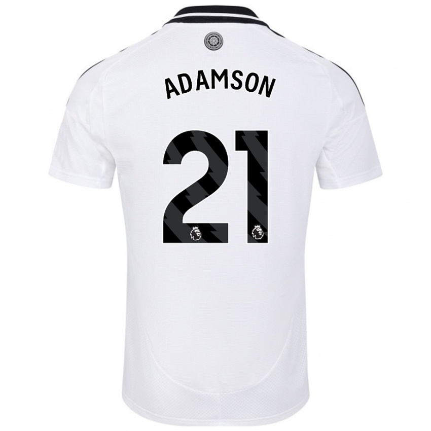 Kinder Sasha Adamson #21 Weiß Heimtrikot Trikot 2024/25 T-Shirt