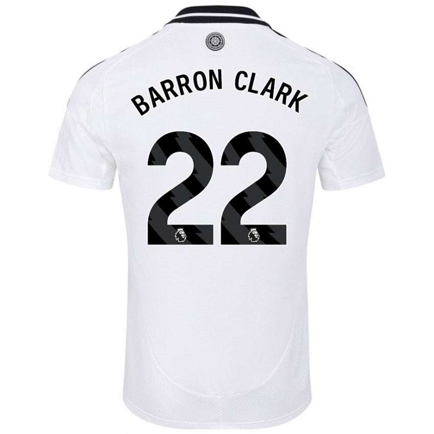 Kinder Betty Barron-Clark #22 Weiß Heimtrikot Trikot 2024/25 T-Shirt